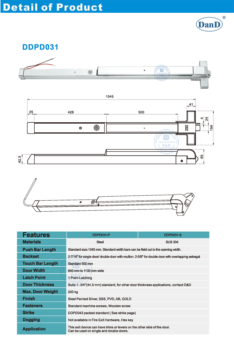 شريط الذعر مع المنبه