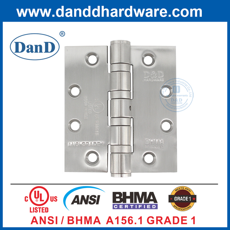 الفولاذ المقاوم للصدأ NRP ANSI ANSI الصف 1 BHMA الباب مفصلات DDSS001-ANSI-1-4.5x4x4.6