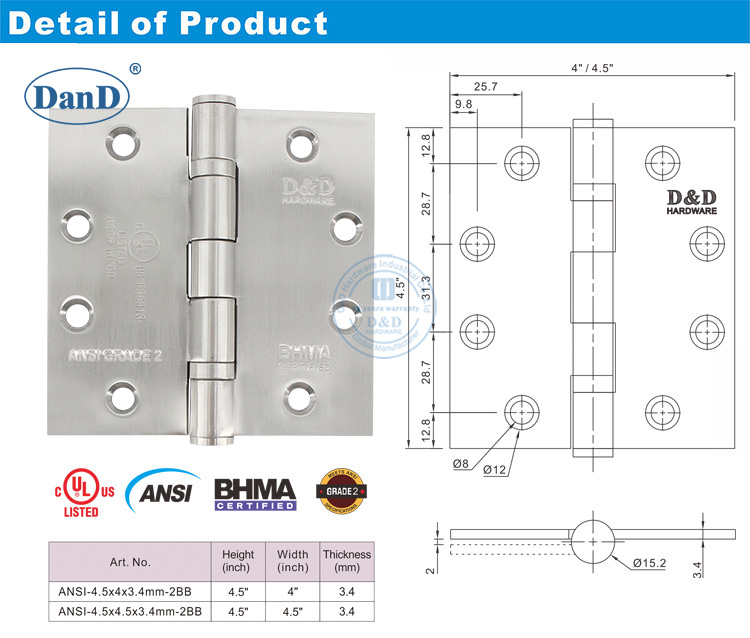 مفصل الباب المقنن النار