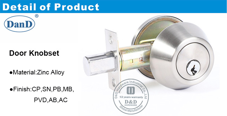 Deadbolt Lockset-DDLK024-D و D الأجهزة
