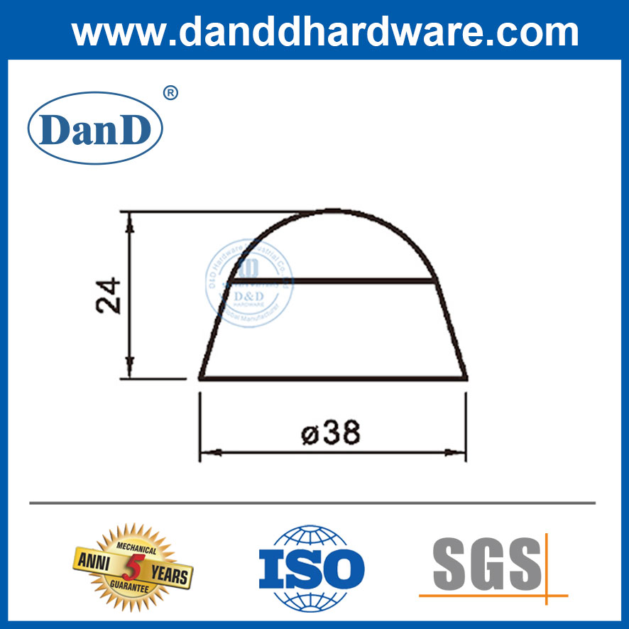 أنواع سدادة الباب من الفولاذ المقاوم للصدأ الصف 304 Samll Cute Door Stoppers-DDDS042
