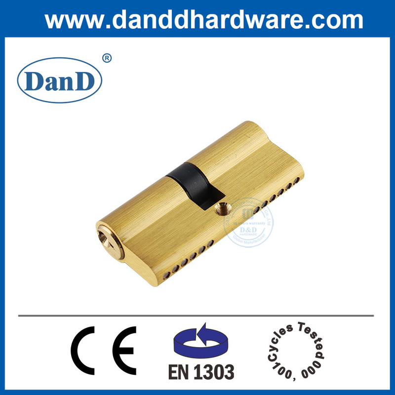 EN1303 70 مم يورو ملف تعريف الباب المزدوج قفل الأسطوانة مع مفاتيح DDLC003-70MM-SB