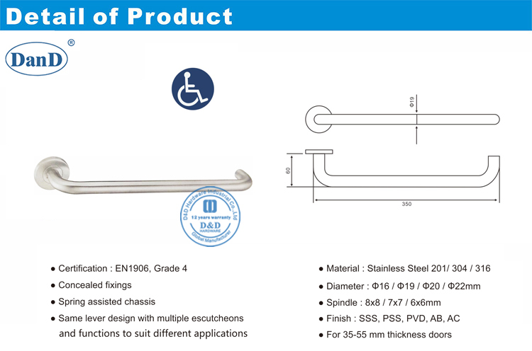 مقابض الأبواب الزخرفية-D و D الأجهزة