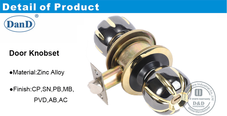 مقبض الباب أنبوبي قفل DDLK058-D و D الأجهزة