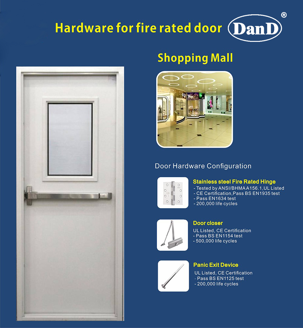 أي نوع من أجهزة الأبواب مناسب للأبواب المصنفة عن النار و D و D Hardware