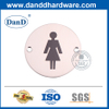 الفولاذ المقاوم للصدأ للجنسين غرفة الحمام العامة تسجيل لوحة DDSP003