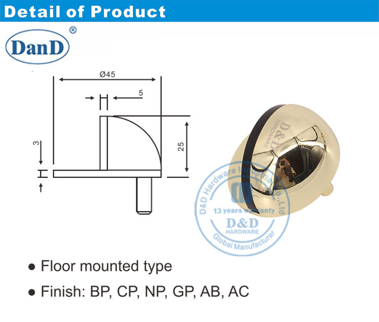 سدادة الباب المستديرة