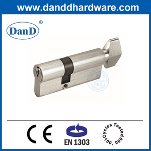 المورد الصيني ملف تعريف EURO EN1303 قفل أسطوانة باب النحاس مع Knob-DDLC002