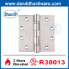 UL مدرج حريق الباب المقاوم المقاوم للصدأ مفصلات داخل الباب مفصلات DDSS002-FR-4.5x4.5x3