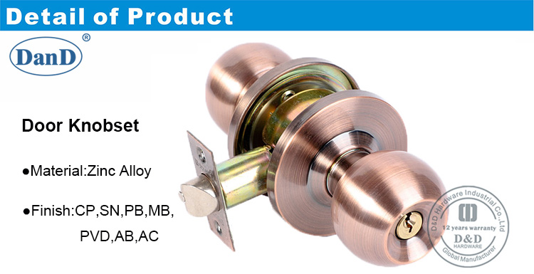 Knob Lockset-DDLK050-D و D الأجهزة