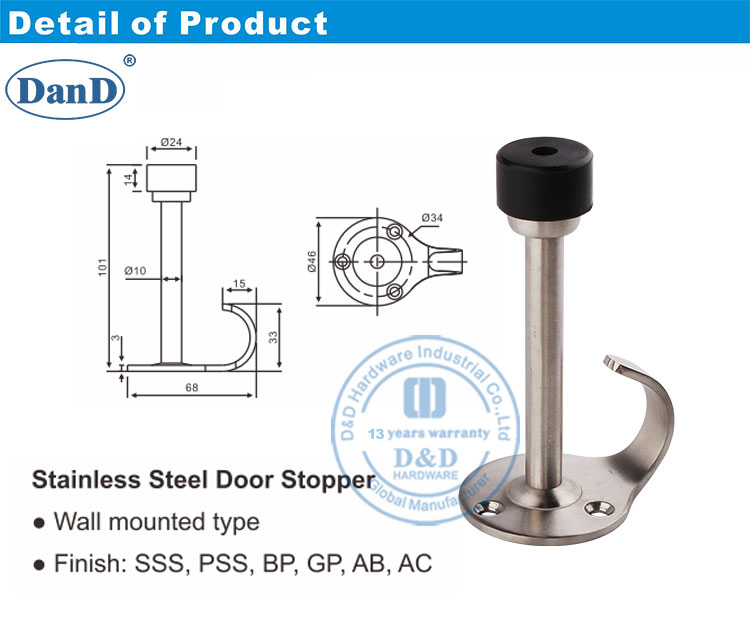 سدادة الباب على الحائط