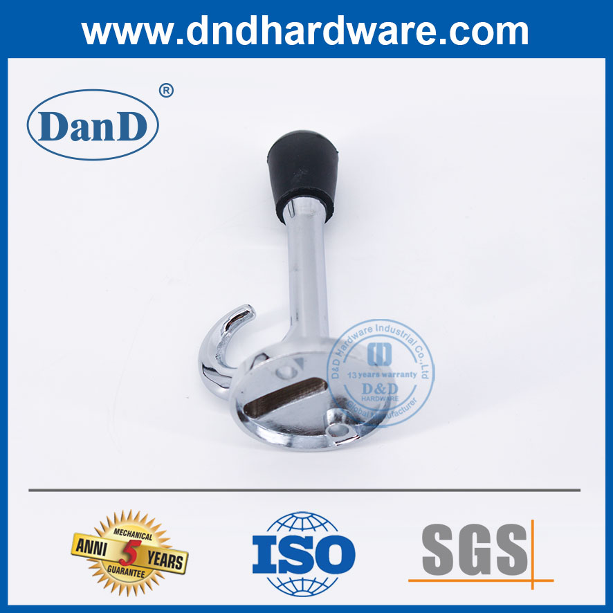 توقف جدار باب الكروم المصقول مع خطاف سبيكة الزنك عتبة DDDS020