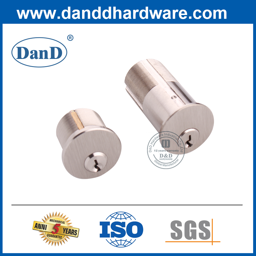 Brass 6 Pin Schlage "C " keyway Rim Cylinder with SSS Head Cover -DDLC011