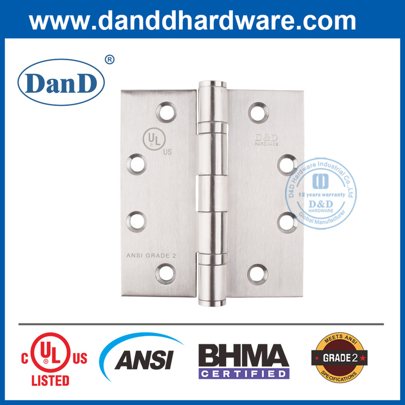 ANSI GRADE 2 FIRE SS316 DOOR INGE في 304 من الفولاذ المقاوم للصدأ DDSS001-ANSI-2-4.5X4X3.4
