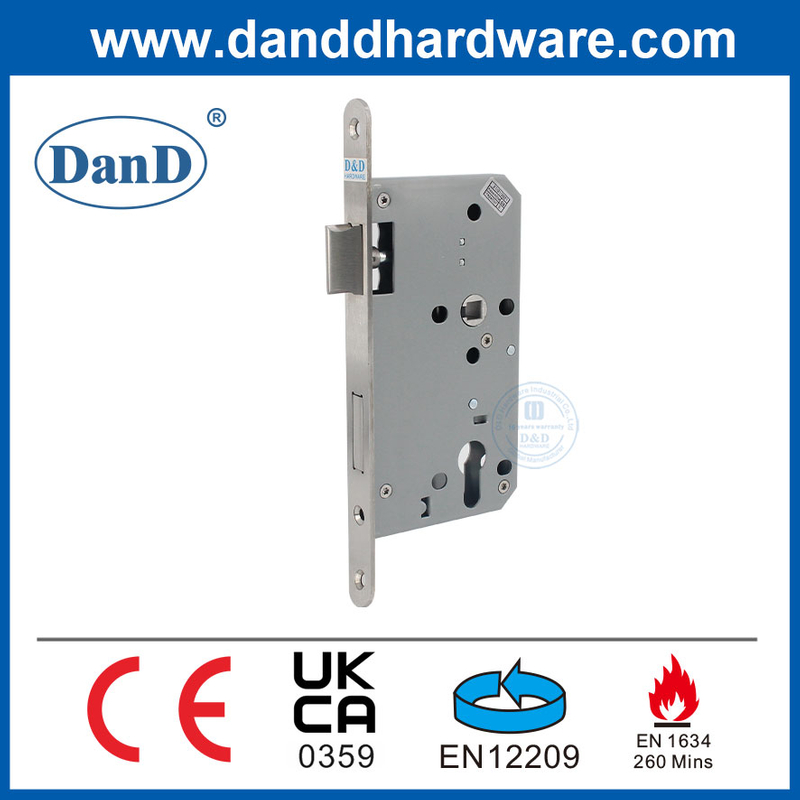 مورد الأقفال CE EN12209 EURO Standard FIRE RISTER DURISE DOOR LOCK SET-DDML009R-6072