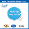 الفولاذ المقاوم للصدأ النار الباب توقيع علامة لوحة DDSP010