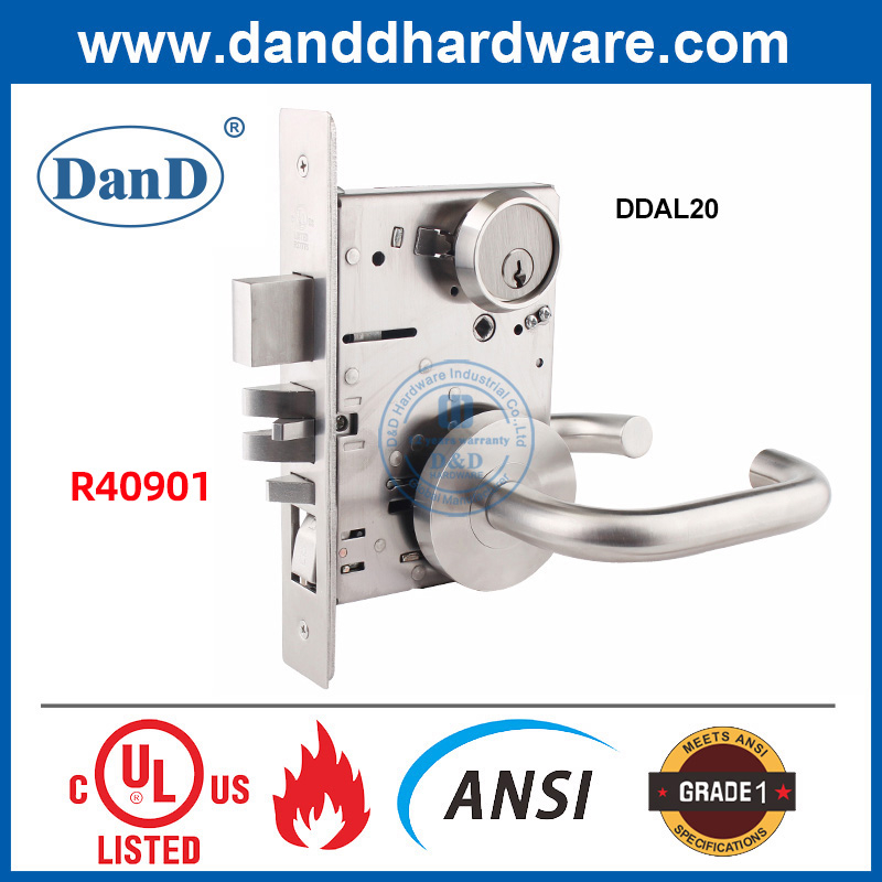 SUS304 ANSI GRADE 1 أكثر قفل الأبواب آمنة للباب DDAL20